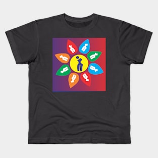 Positive Thinking : Think differently & Look different Kids T-Shirt